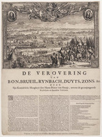 KG 06385
<br/>
Willem III verovert Bonn, Brühl en Rheinbach, 1673
<br/>
<em>Hooghe, Romeyn de (1645-1708)</em>